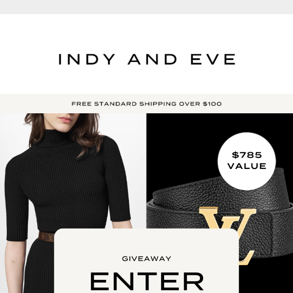 WIN a Louis Vuitton Belt valued at $785! 😍 - Indy And Eve