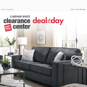 Don't Miss the Clearance Deal of the Day!