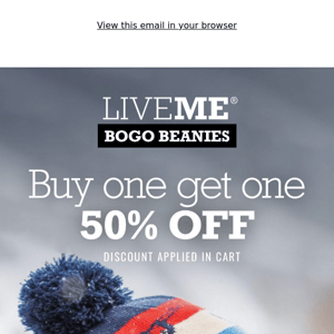 ⛄ BUY ONE GET ONE 50% off Beanies.