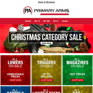 Entire Firearm Categories on Sale!​