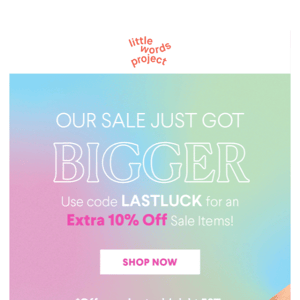 You're in (even more) luck 🍀 Sale