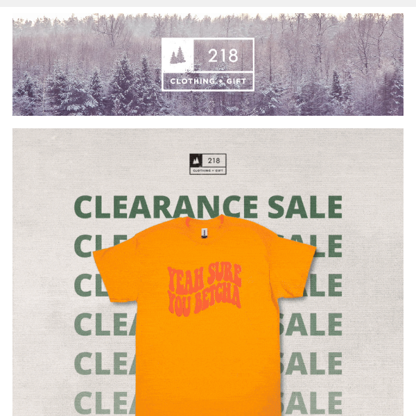 CLEARANCE - Now 30% - 75% Off!