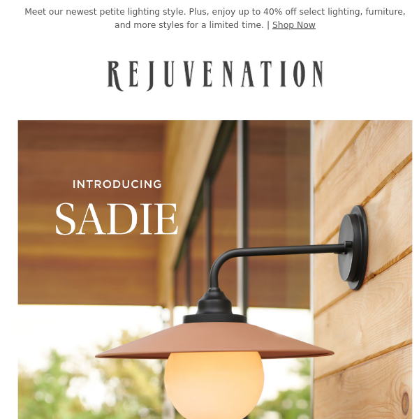 Introducing our Sadie Sconce: Your new favorite outdoor light