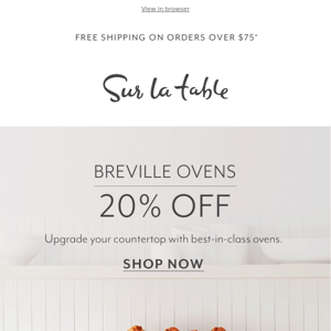 This deal is 🔥  Breville Ovens now 20% off!