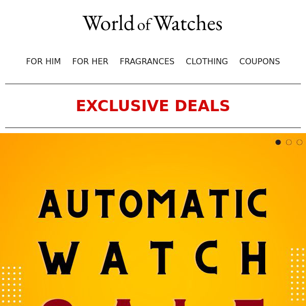 😎 SPECIALS: Automatic Watches on Sale