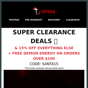 Super Clearance Deals + 15% Off Storewide & Free RTD 👻