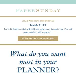 Which planner should you pick?