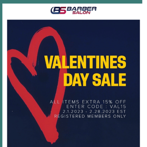 VALENTINES DAY SALE | Don't Miss Out | All Items 15% Extra off