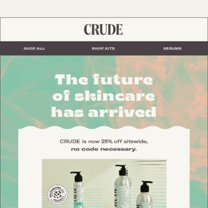 Save 25% on Soap-Free Skincare