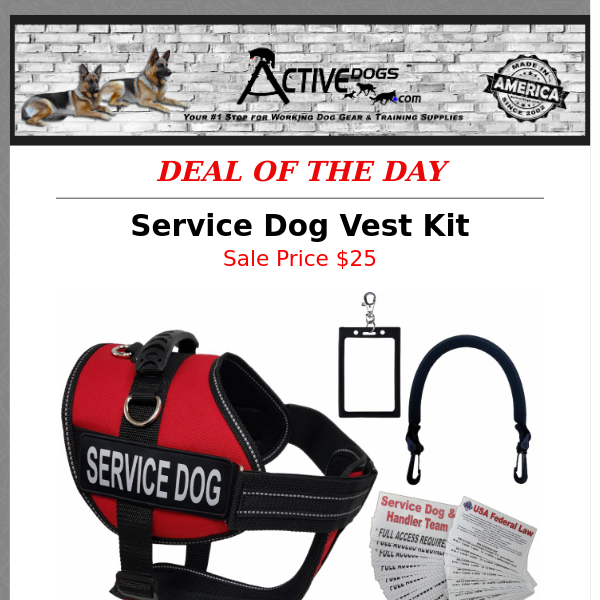 BLOWOUT 50% OFF Service Dog Vest Kit !!!