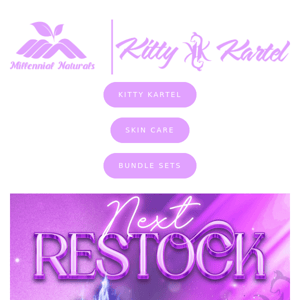 😻🚨 KITTY KARTEL:  RESTOCK ALERT APRIL 7TH!! 🚨😻