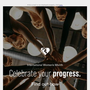 Let’s celebrate progress