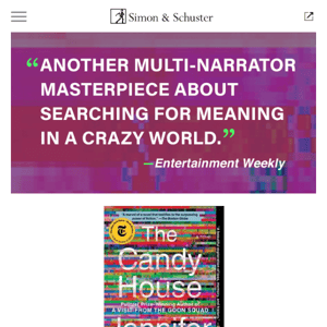 Now in Paperback: Jennifer Egan's massively acclaimed bestseller The Candy House