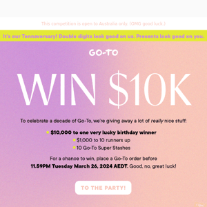 Want To Win $10,000? We Knew It!