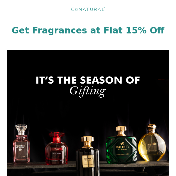 Flat 15% Off on Luxury Fragrances  😍
