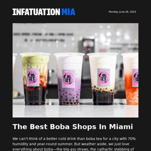 The Best Boba In Miami