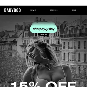 Afterpay Day is LIVE | Get 15% OFF  ✨