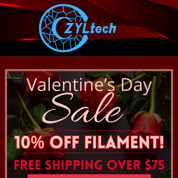 💙Print Your Heart Out: Exclusive 10% Off Filament for V-Day!💙