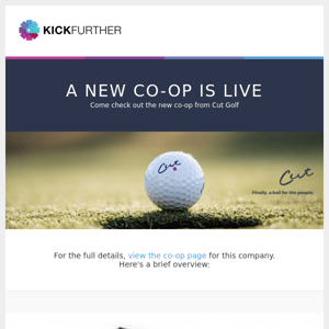 Co-Op Live: Cut Golf is offering 4.38% profit in 2.2 months.