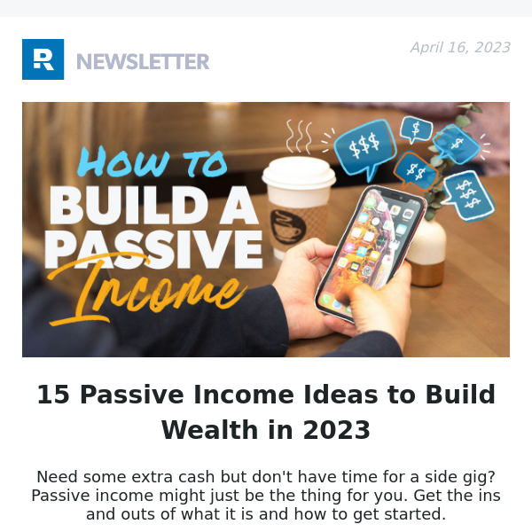 15 Passive Income Ideas to Build Wealth in 2023