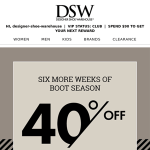 Get 40% off most-wanted boots >>>