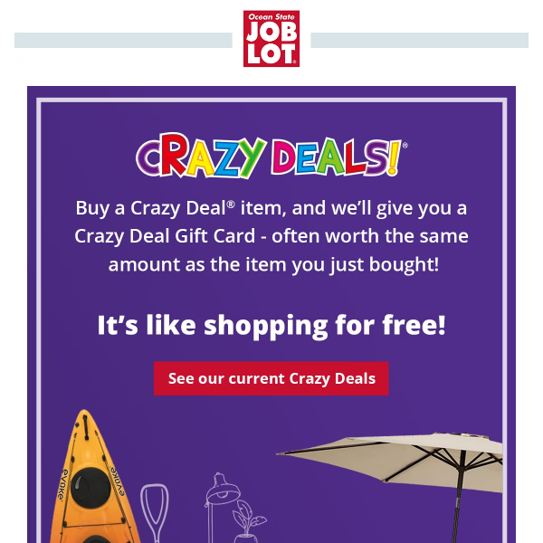 Crazy Deals - Ocean State Job Lot