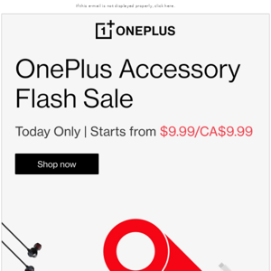 Today Only | OnePlus Accessories Flash Sale from $9.99/CA$9.99