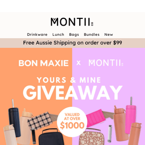 Win $1000+ worth of MontiiCo & Bon Maxie goodies 🤩