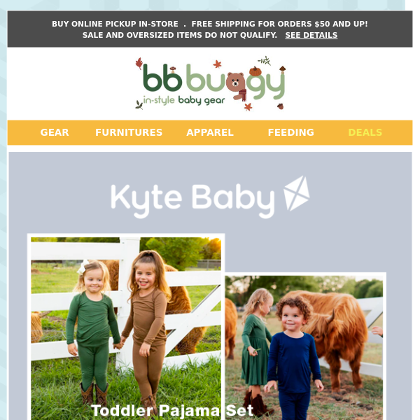 BB Buggy:  NEW fall/winter + GREAT PROMOTIONS