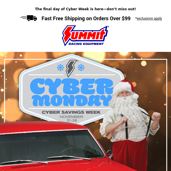 Join The Summit Racing Cyber Monday Sale!