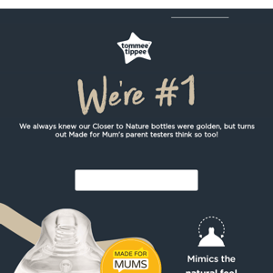 Voted #1 Baby Bottle by Made for Mums