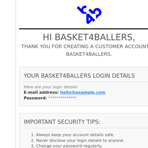 [Basket4Ballers] Welcome!