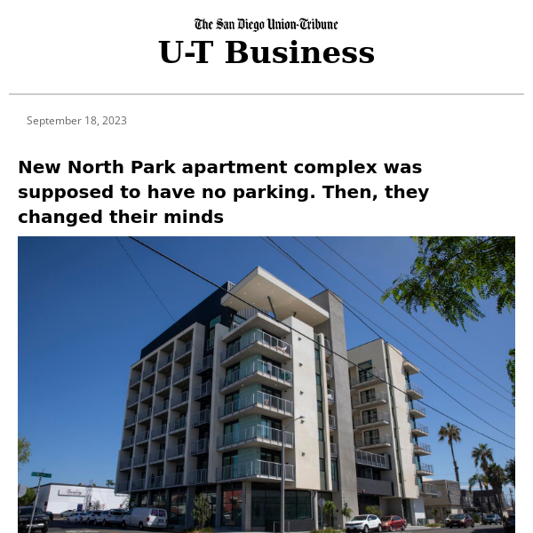 North Park apartment complex was supposed to have no parking. Then, they changed their minds