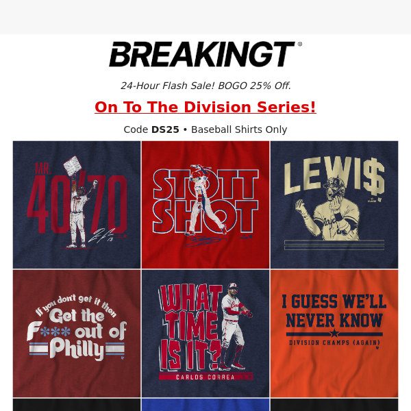 25% Off Baseball Shirts + New Arrivals 🔥 Gear Up!