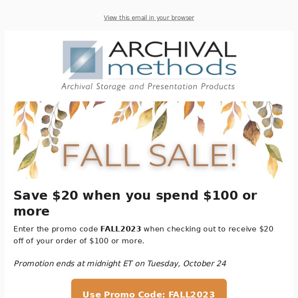 Fall Savings!
