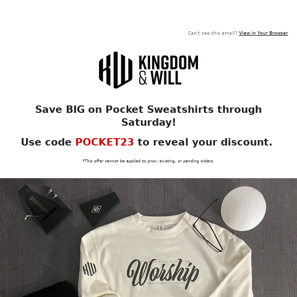 🙌 Save on Pocket Sweatshirts | Discount Code Inside