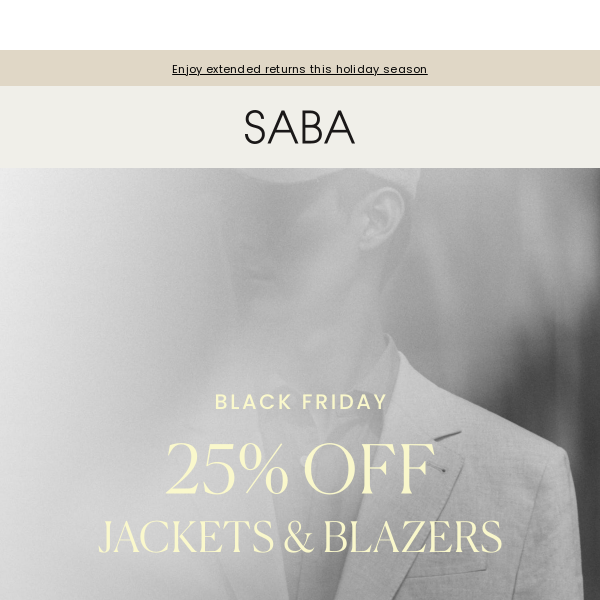 Suit Up | 25% Off Jackets & Blazers