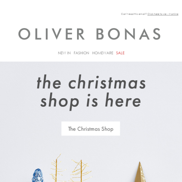 The Christmas shop is open
