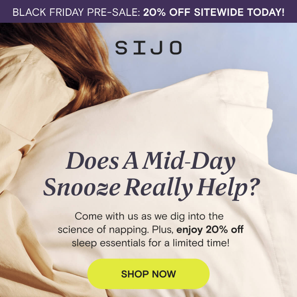 Is Napping Good For You? 🤔 + 20% OFF
