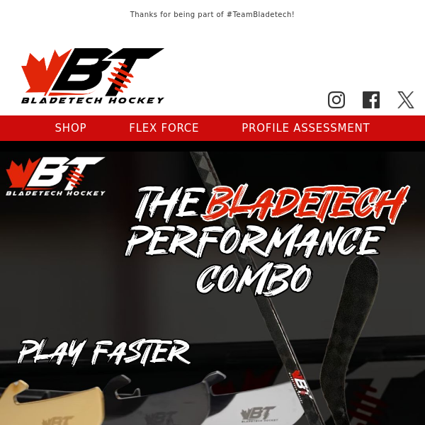 The Bladetech Performance Combo 🏒