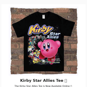 ⭐ Kirby Star Allies Tee + Loyalty Discount 🎈