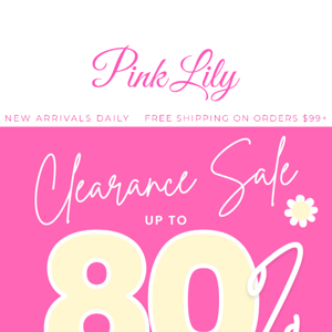 up to 80% off SALE styles