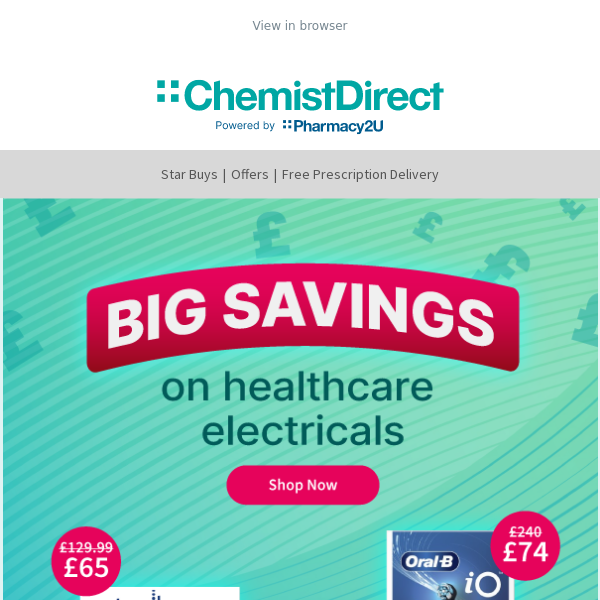 Great savings on electricals!