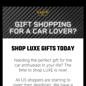Have You Shopped for the Car Lover in Your Life?