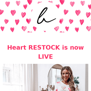 Heart Restock is Now LIVE and Ready to Shop.💗💕💗