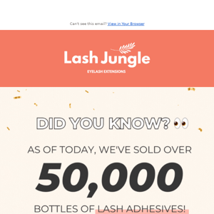 Over 50,000 bottles sold! 🎉