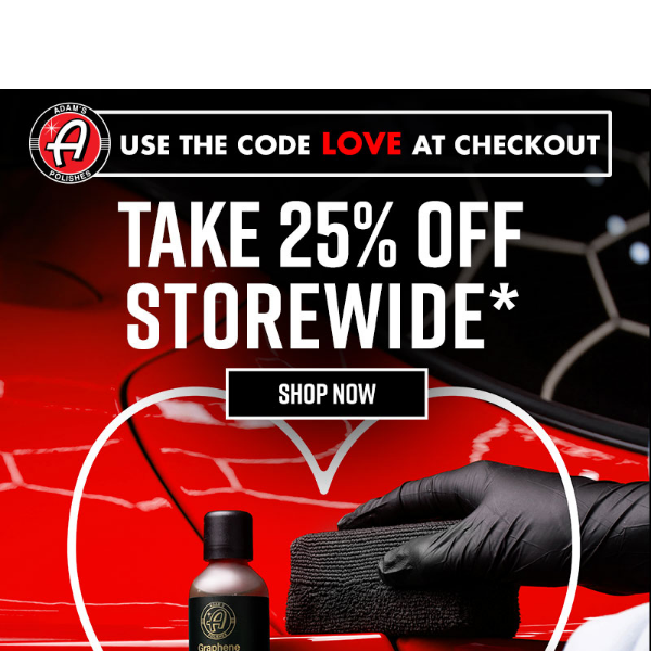 Adam's Valentine's Day Sale