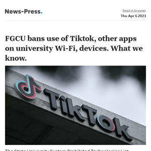 News alert: FGCU bans use of Tiktok, other apps on university Wi-Fi, devices. What we know.