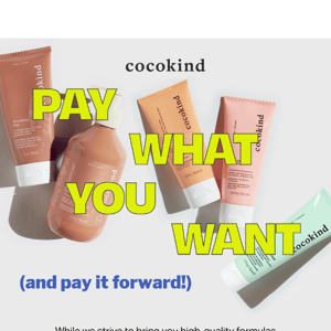 Pay what you want is BACK!!