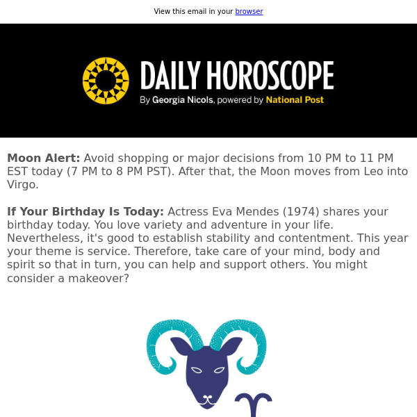 Your horoscope for March 5